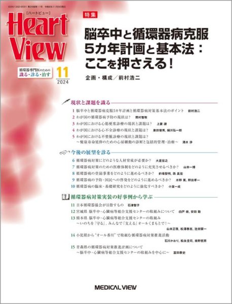 画像1: 脳卒中と循環器病克服5カ年計画と基本法：ここを押さえる！（Heart View 2024年11月号） (1)